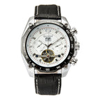 GESMART Men's Tourbillon Automatic Mechanical Watch Day Date Calendar Business Fashion