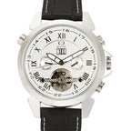 GESMART Men's High End Tourbillon Automatic Mechanical Watch Calendar Multifunction