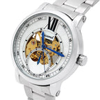 GESMART Men's Automatic Mechanical Watch Skeleton Exhibition Case Back Self Winding