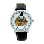 GESMART Men's Automatic Mechanical Watch Skeleton Exhibition Case Back Self Winding