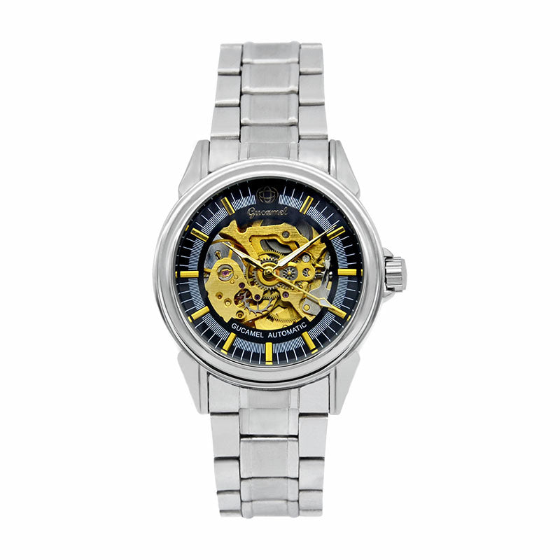 GESMART Men's Skeleton Automatic Mechanical Watch Fashion Casual Business