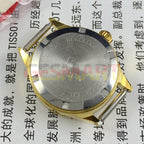 HAIDA 24mm Lady Watch with golden nail markers, 17 jewels, and gradient brown dial for stylish wear.