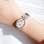 Women's Teardrop-Shaped Rhinestone Waterproof Quartz Watch