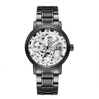 GESMART Men's Automatic Mechanical Watch Skeleton Exhibition Case Back