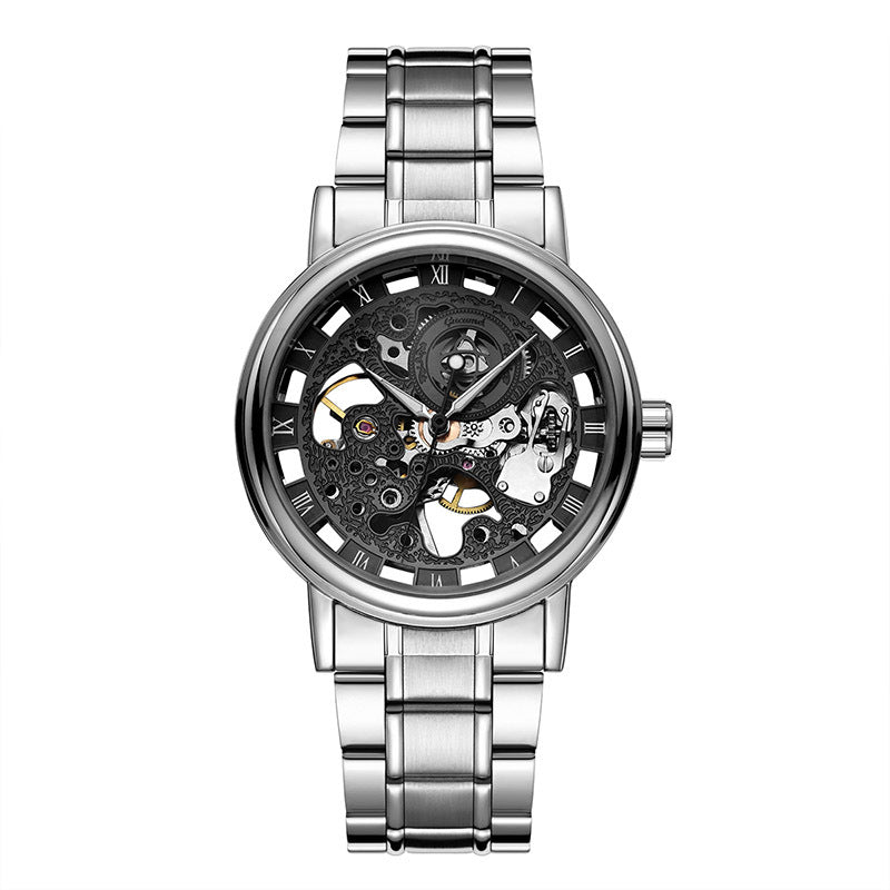 GESMART Men's Automatic Mechanical Watch Skeleton Exhibition Case Back