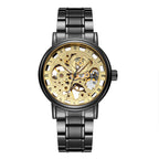 GESMART Men's Automatic Mechanical Watch Skeleton Exhibition Case Back