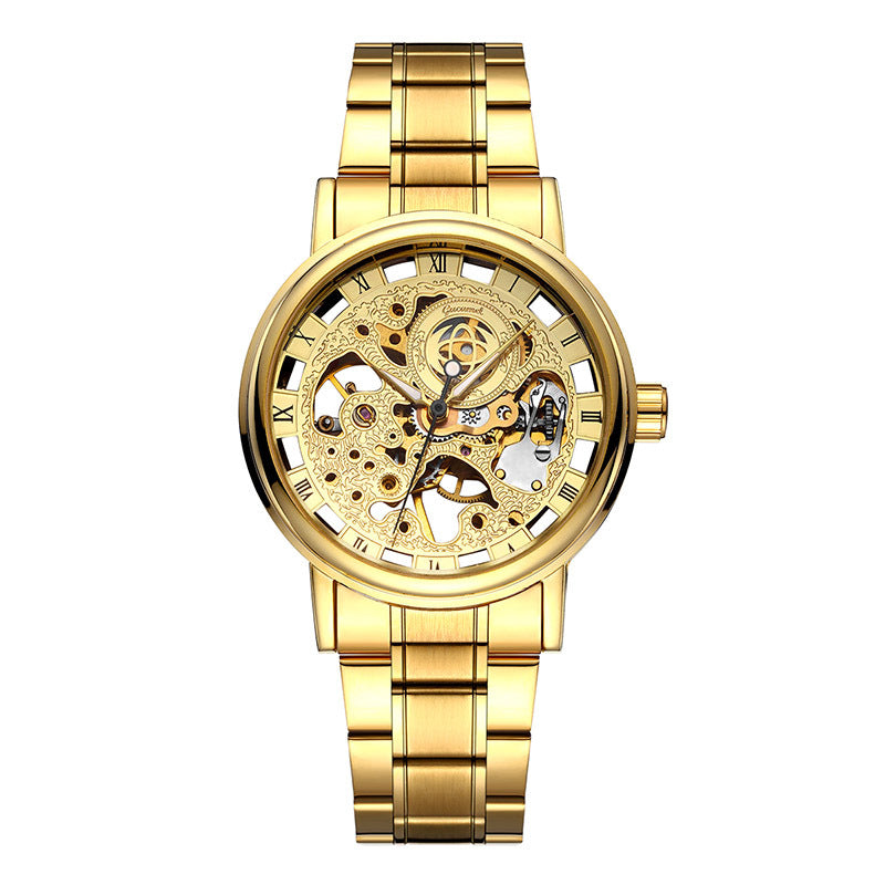 GESMART Men's Automatic Mechanical Watch Skeleton Exhibition Case Back