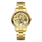 GESMART Men's Automatic Mechanical Watch Skeleton Exhibition Case Back