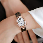 Women's Teardrop-Shaped Rhinestone Waterproof Quartz Watch