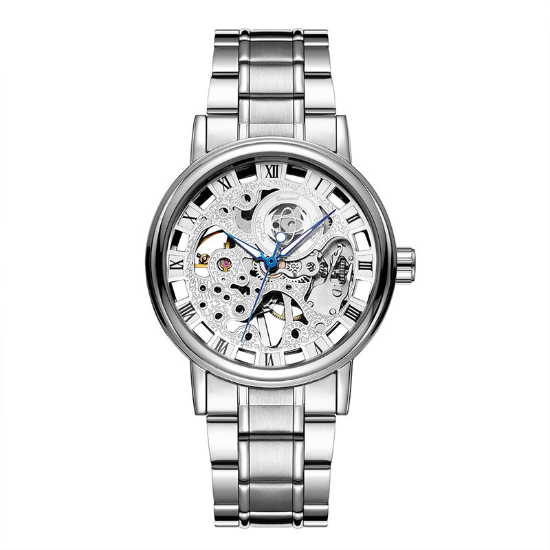 GESMART Men's Automatic Mechanical Watch Skeleton Exhibition Case Back