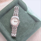 Babila Ladies Quartz Watch Steel Bracelet Large Dial Fashion Office Elegant