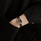 GESMART Women's Small Square Mesh Band Quartz Watch Slim Strap Minimalist Student Ladies Wristwatch