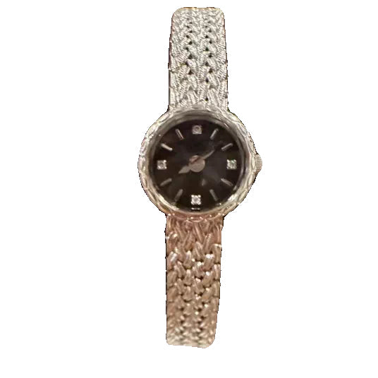 Babila Ladies Gold Wheat Dial Watch Japan Vintage Exquisite Small