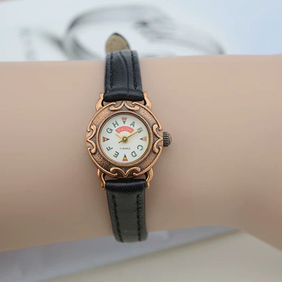 HAIDA Ladies Manual Wind Mechanical Watch Engraved Case Vintage Shanghai NOS