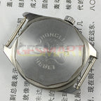 HONGLIAN 32mm manual mechanical watch with 17 jewels, golden nail markers, and grey dial.