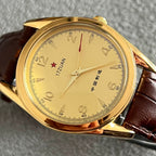 Vintage 7120 Manual Wind Mechanical Men's Watch August 1st Commemorative 90s NOS