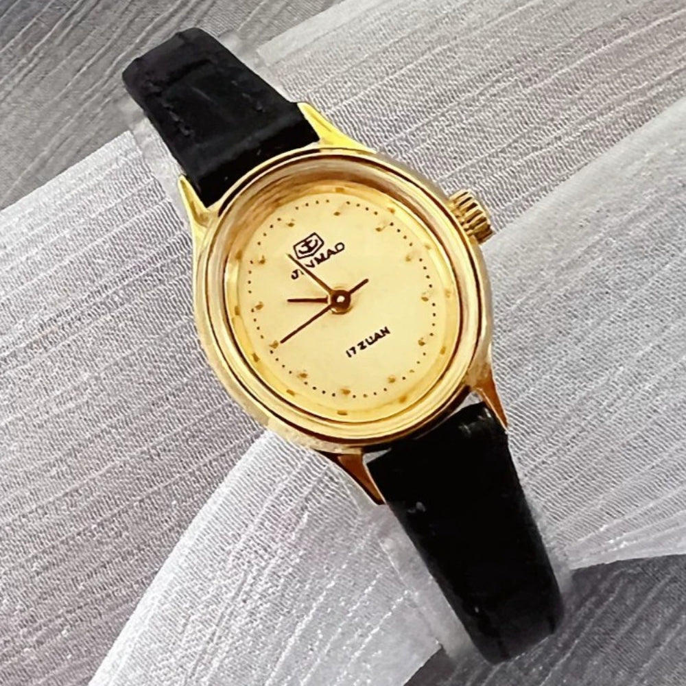 Golden Anchor Ladies Manual Wind Mechanical Watch Vintage 90s Student NOS