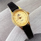 Golden Anchor Ladies Manual Wind Mechanical Watch Vintage 90s Student NOS