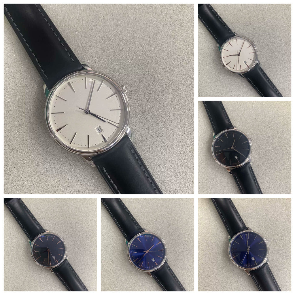 Men's 40mm Watch Polished Stainless Steel Case Miyota 9015 Movement