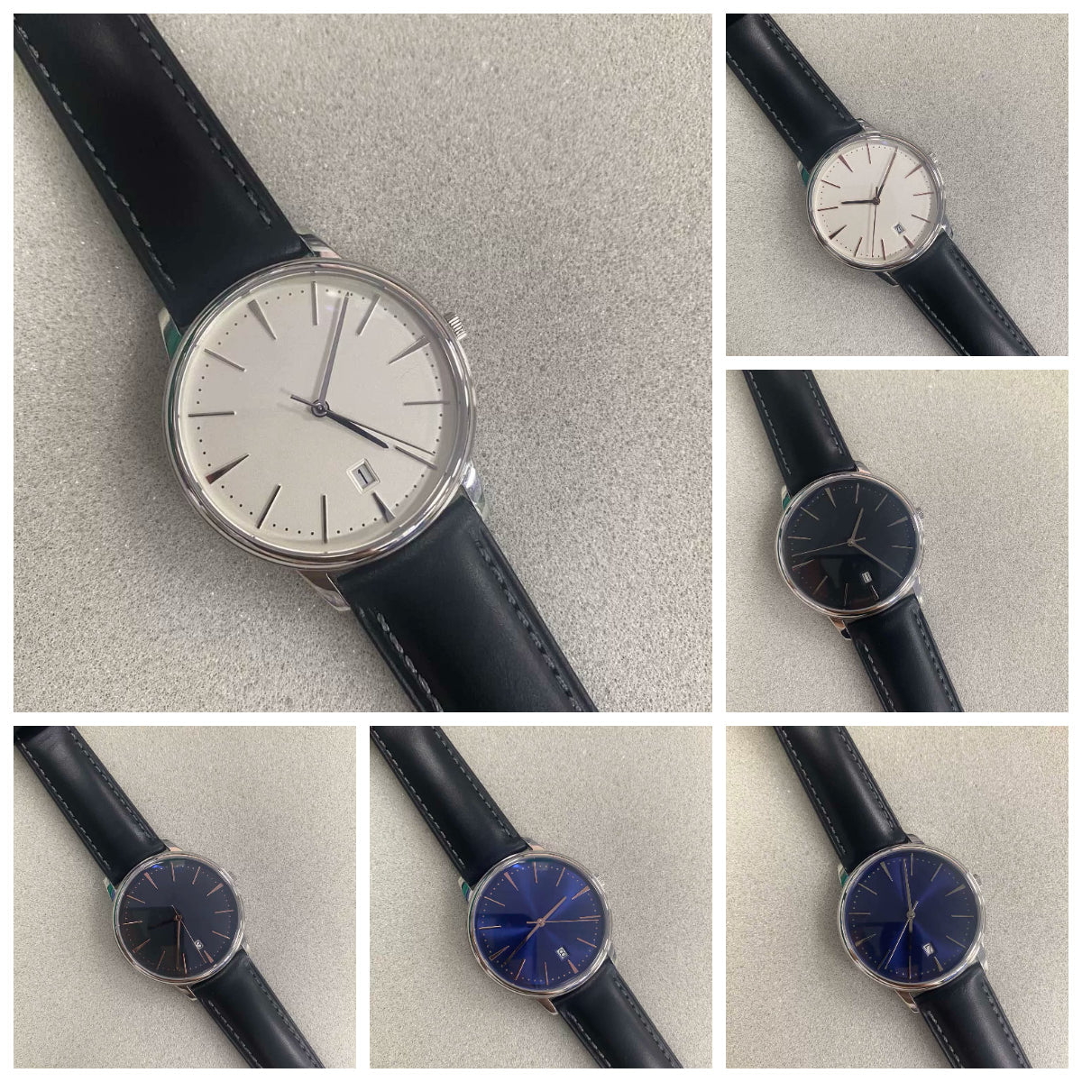 Men's 40mm Watch Polished Stainless Steel Case Miyota 9015 Movement