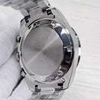 Men's 40mm Speedmaster Style Quartz Watch Steel Case VK63 Movement Mineral Glass