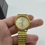 SHENGMEIDA Vintage Gold-Plated Automatic Mechanical Men's Watch Round NOS