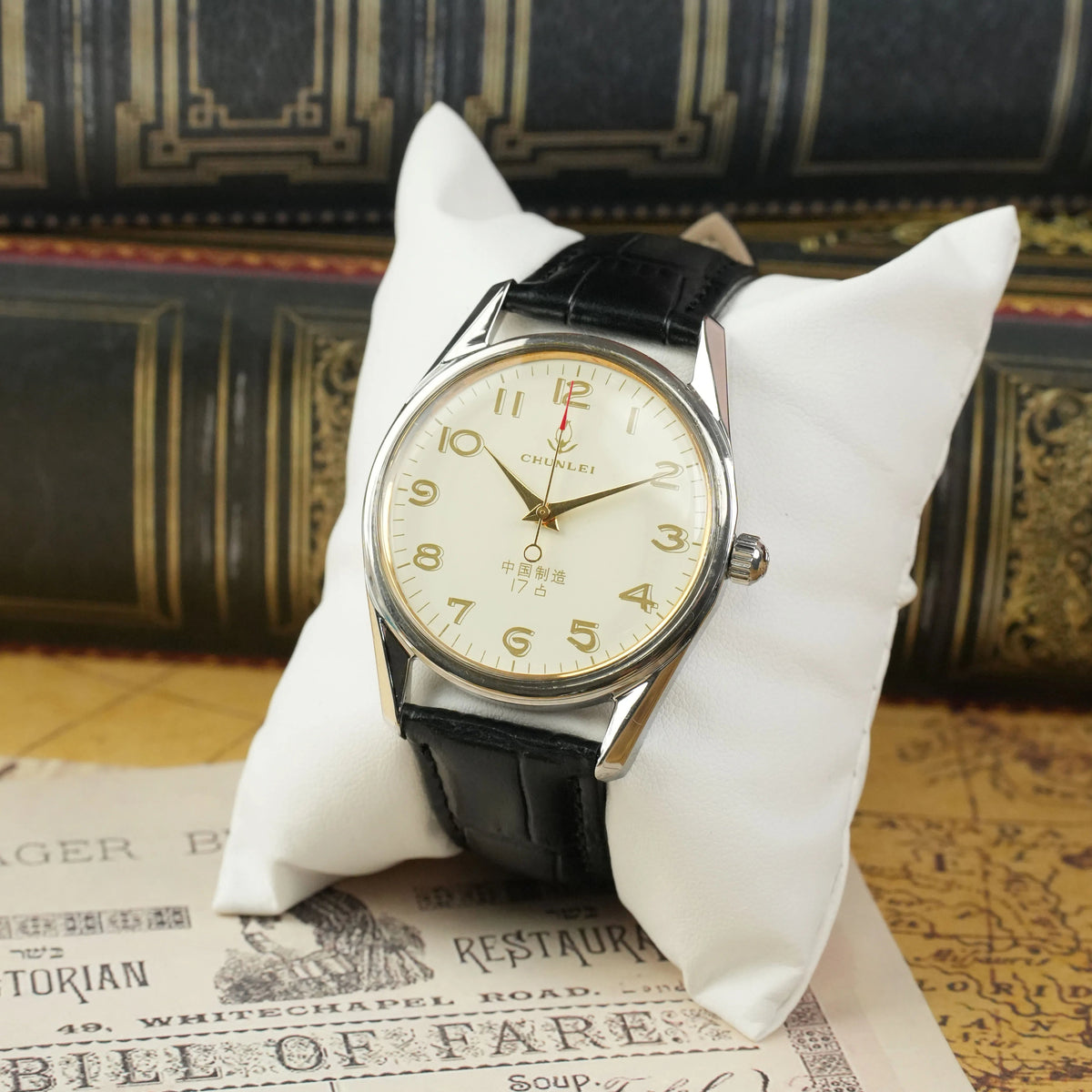Chunlei Men's Manual Wind Mechanical Watch Vintage NOS Father Gift Retro