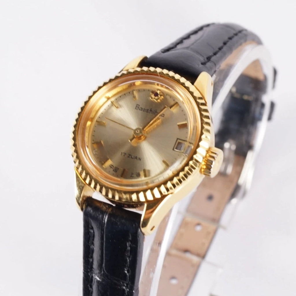 Baoshihua Ladies Manual Wind Mechanical Watch Small Vintage Retro NOS Shanghai