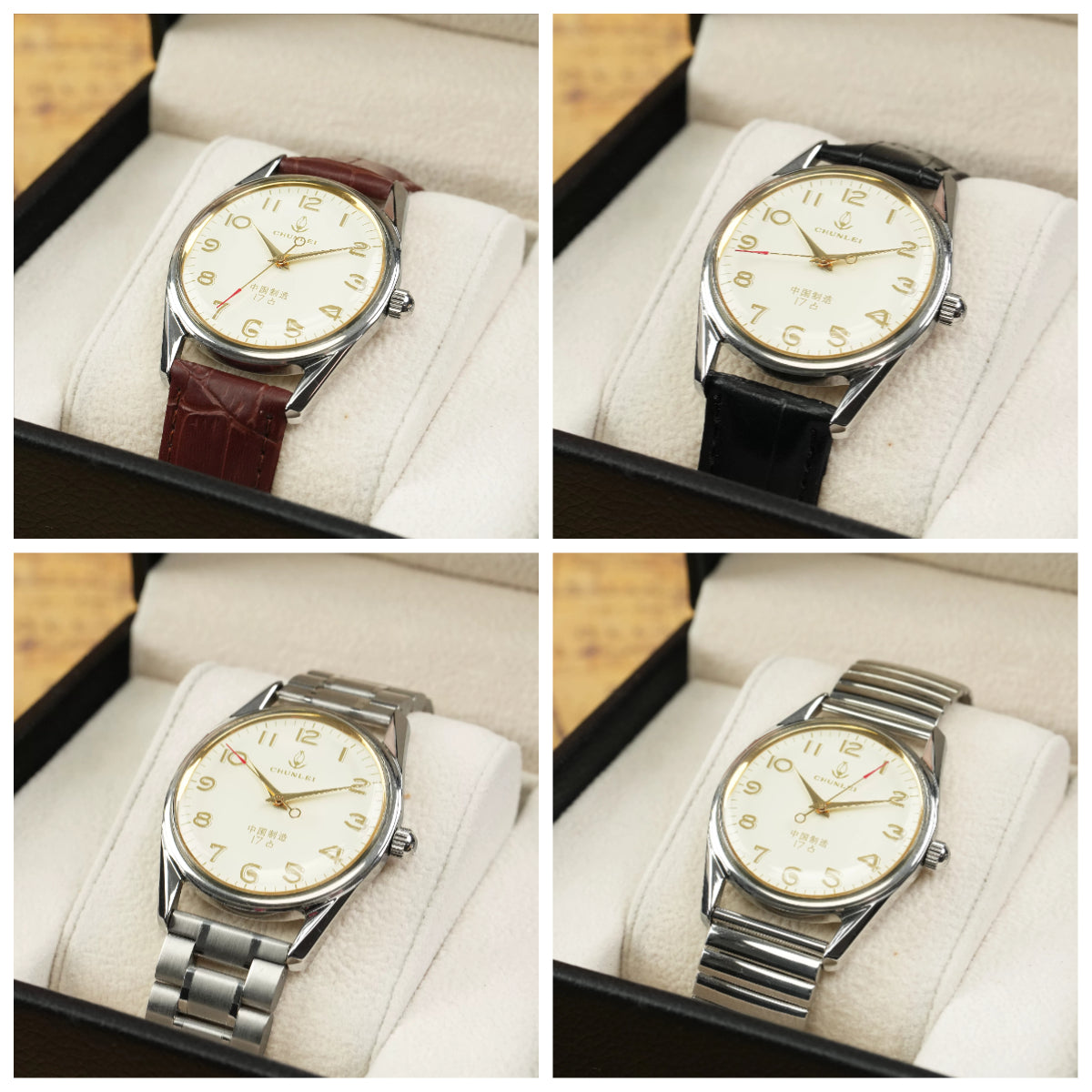 Chunlei Men's Manual Wind Mechanical Watch Vintage NOS Father Gift Retro