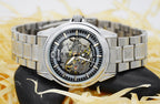GESMART Men's Skeleton Automatic Mechanical Watch Fashion Casual Business