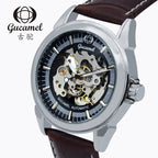 GESMART Men's Skeleton Automatic Mechanical Watch Fashion Casual Business
