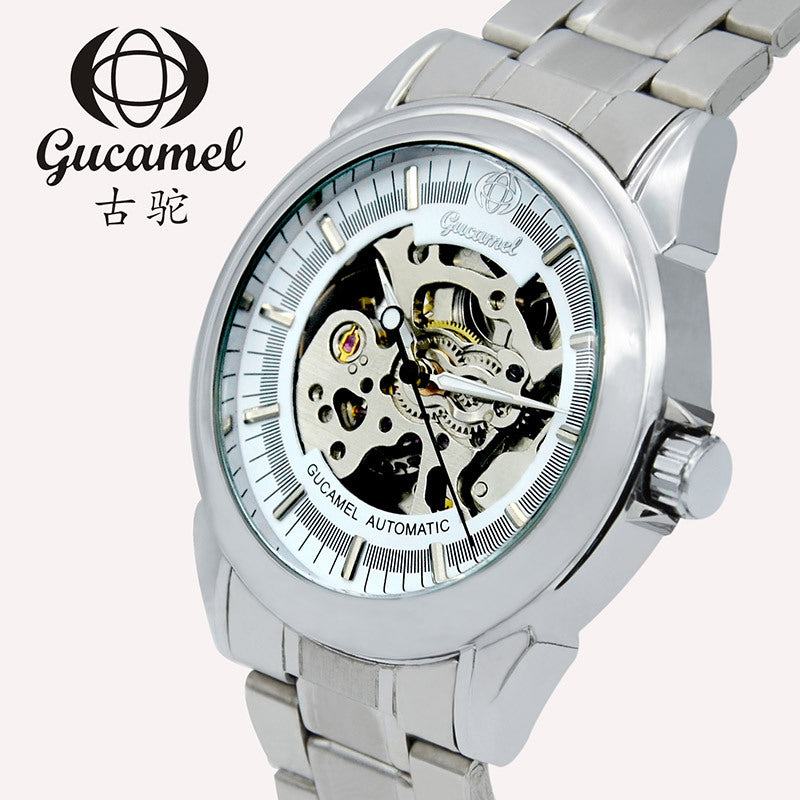 GESMART Men's Skeleton Automatic Mechanical Watch Fashion Casual Business