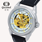 GESMART Men's Skeleton Automatic Mechanical Watch Fashion Casual Business