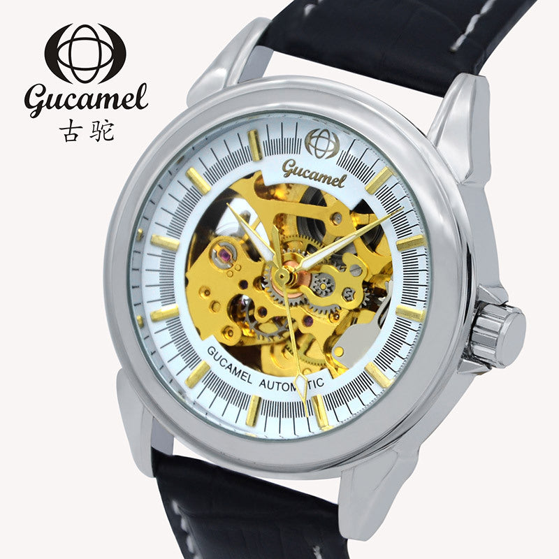 GESMART Men's Skeleton Automatic Mechanical Watch Fashion Casual Business
