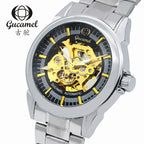 GESMART Men's Skeleton Automatic Mechanical Watch Fashion Casual Business