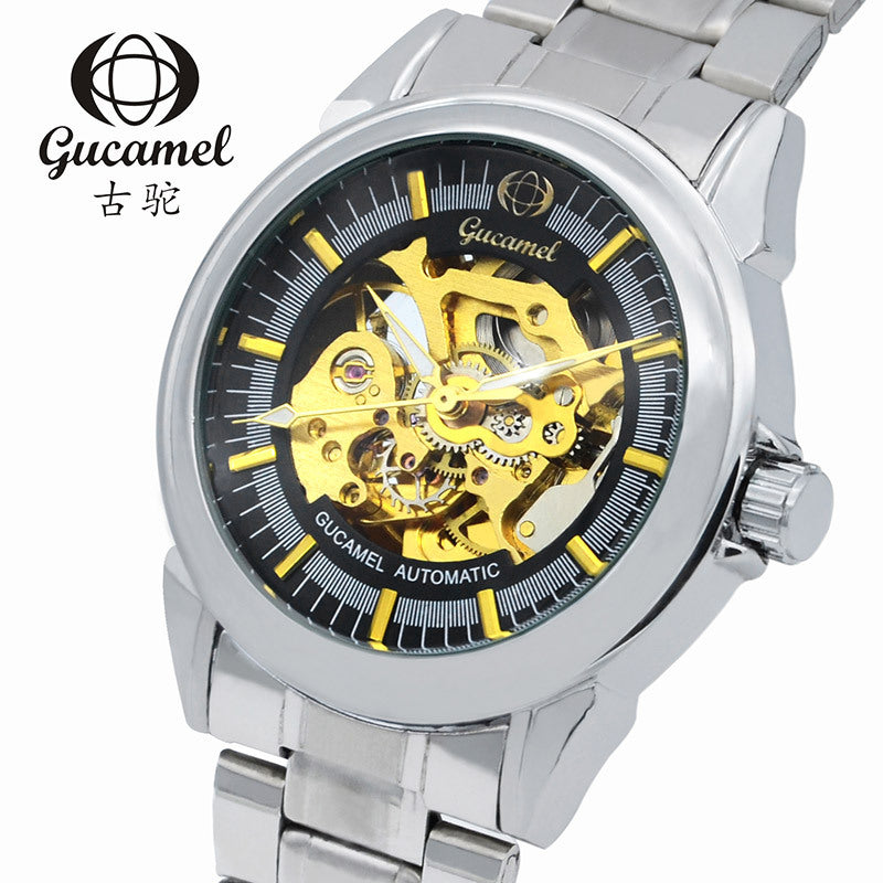 GESMART Men's Skeleton Automatic Mechanical Watch Fashion Casual Business