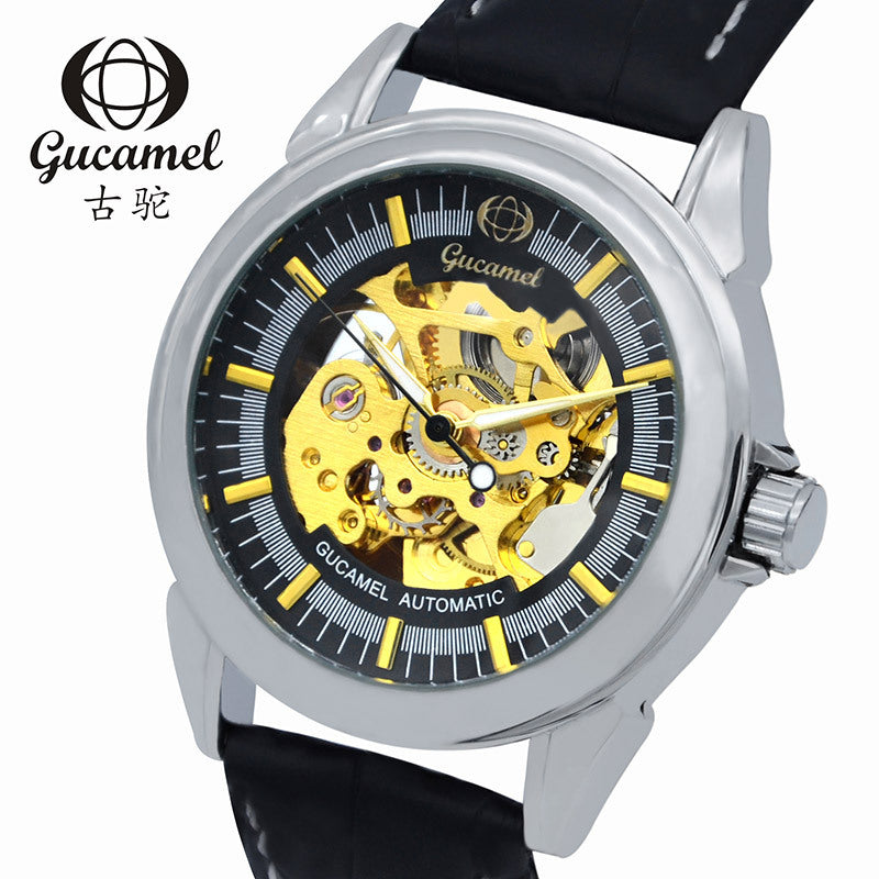 GESMART Men's Skeleton Automatic Mechanical Watch Fashion Casual Business