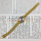 Shanghai brand lady manual mechanical watch with 17 jewels, golden nail design, 22mm elegant case size.