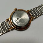 HAIDA Two-Tone Vintage Quartz Watch Round Glass Crystal NOS Third Factory