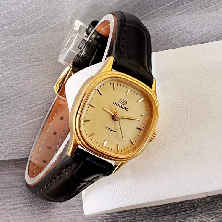 Golden Anchor Ladies Manual Wind Mechanical Watch Vintage Retro Student NOS
