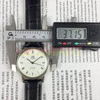36mm Shanghai Factory 8120 manual watch with shock-resistant design and 17 jewels for durable performance.