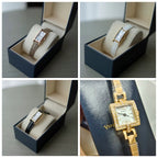 VA Vendome Aoyama Ladies Watch Mother of Pearl Dial Leather Strap Japan Vintage