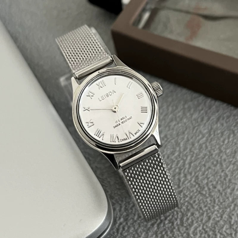 LEISDA Ladies Manual Wind Mechanical Watch Small Minimalist Vintage NOS