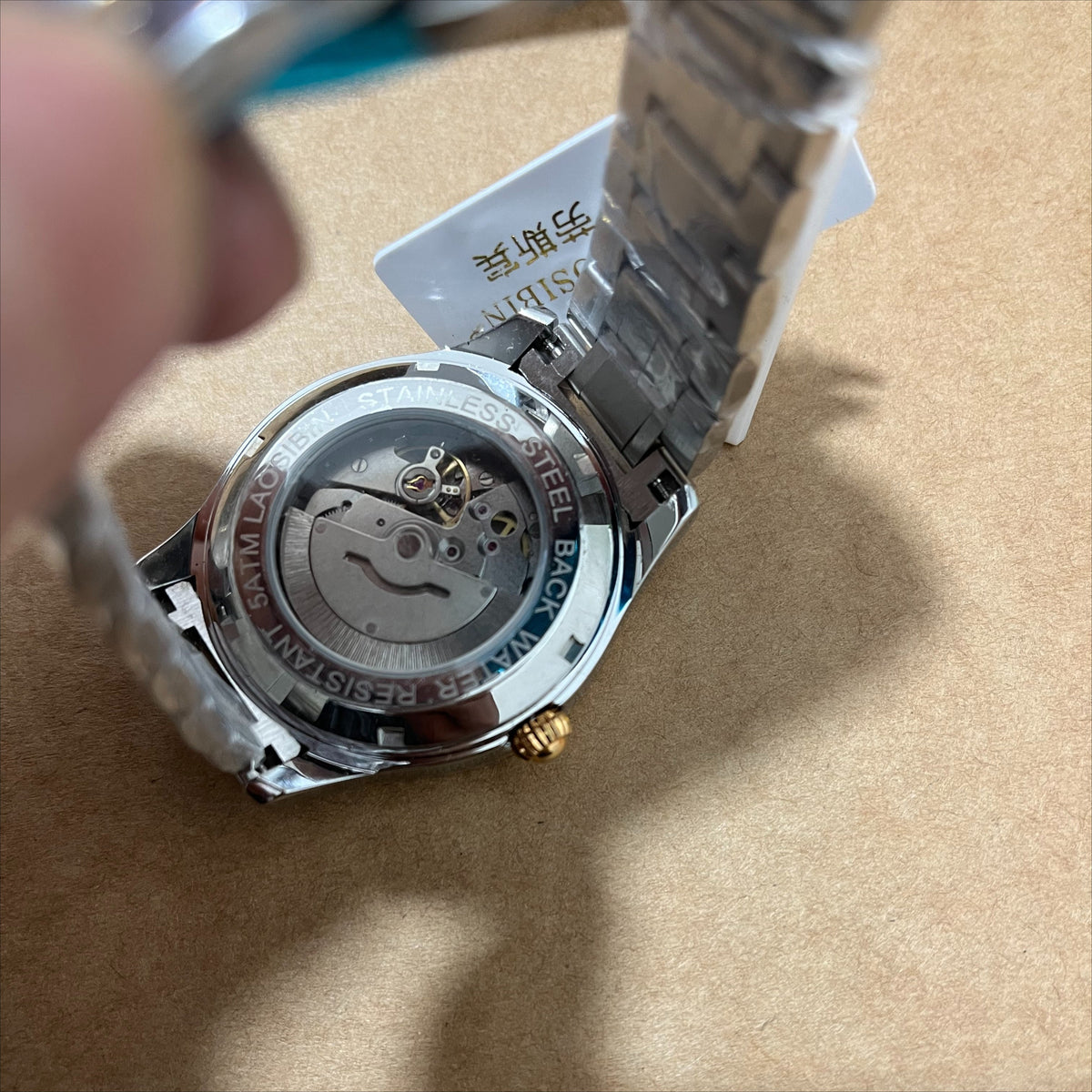 Men's Automatic Mechanical Watch Solid Steel Bracelet NOS Clearance Sale