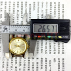 Golden 26mm TAISHAN Lady wristwatch with manual mechanical movement, 19 jewels, elegant design from Liaocheng China.