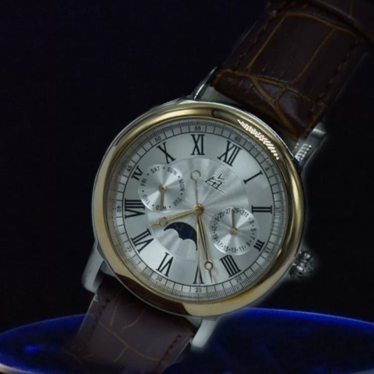 Vintage Men's Automatic Mechanical Watch Waterproof All Steel Sapphire Crystal