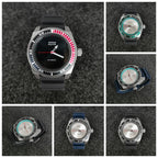 Men's Mechanical Watch 43mm Stainless Steel Case Rubber Strap