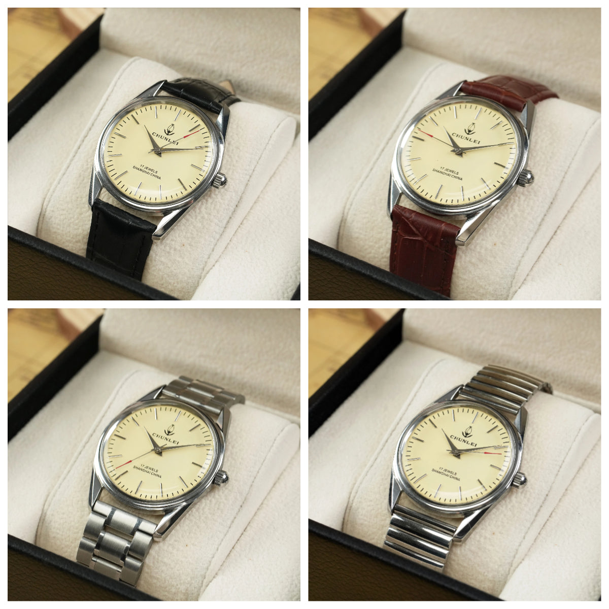 Diamond Brand Vintage Manual Wind Mechanical Watch Solid Steel Bracelet NOS
