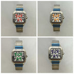 Men's 38mm Watch 316 Steel NH35 Movement Mineral Glass Green Luminous Hands