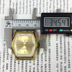 33mm Shanghai manual mechanical watch with diamond accents and single calendar, featuring 17 jewels for precision.